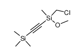 1-[(chloromethyl)methoxymethylsilyl]-2-(trimethylsilyl)acetylene结构式