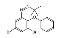 tert-butyl-(3,5-dibromo-2-phenoxyphenyl)diazene结构式