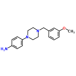 4-[4-(3-Methoxybenzyl)-1-piperazinyl]aniline Structure