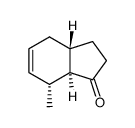 7t-Methyl-(3arH,7atH)-3a,4,7,7a-tetrahydro-indanon-(1) Structure