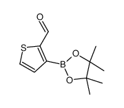 3-(4,4,5,5-tetramethyl-1,3,2-dioxaborolan-2-yl)thiophene-2-carbaldehyde Structure