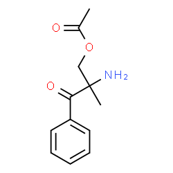 1-Propanone,3-(acetyloxy)-2-amino-2-methyl-1-phenyl- Structure