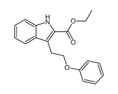 3-(2-phenoxy-ethyl)-indole-2-carboxylic acid ethyl ester Structure