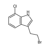 1H-INDOLE,3-(2-BROMOETHYL)-7-CHLORO- Structure