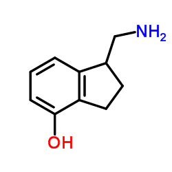 1-(Aminomethyl)-4-indanol结构式