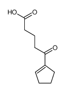 5-cyclopent-1-enyl-5-oxo-valeric acid结构式