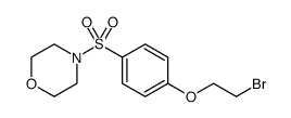 4-[[4-(2-BROMOETHOXY)PHENYL]SULFONYL]MORPHOLINE Structure