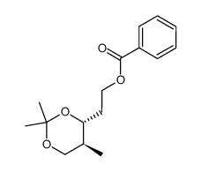 2-((u)-2,2,5-trimethyl-1,3-dioxan-4-yl)ethyl benzoate Structure