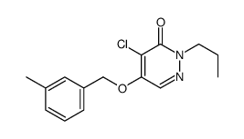 4-chloro-5-[(3-methylphenyl)methoxy]-2-propylpyridazin-3-one结构式