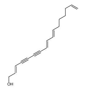 heptadeca-2,8,10,16-tetraen-4,6-diyn-1-ol结构式