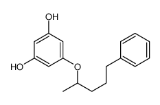 5-(5-phenylpentan-2-yloxy)benzene-1,3-diol Structure