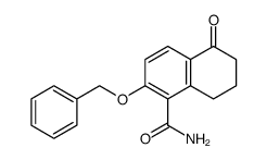 6-benzyloxy-1-oxo-1,2,3,4-tetrahydronaphthalene-5-carboxamide Structure