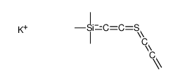 potassium,trimethyl(2-propa-1,2-dienylsulfanylethynyl)silane Structure