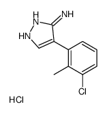 4-(3-chloro-2-methylphenyl)-1H-pyrazol-5-amine,hydrochloride Structure