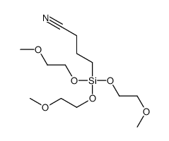 4-[tris(2-methoxyethoxy)silyl]butyronitrile Structure