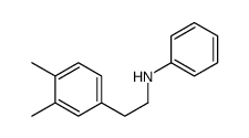 N-[2-(3,4-dimethylphenyl)ethyl]aniline结构式