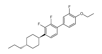 1,1'-Biphenyl, 4'-ethoxy-2,3,3'-trifluoro-4-(trans-4-propylcyclohexyl)结构式