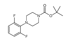 1-Piperazinecarboxylic acid, 4-(2,6-difluorophenyl)-, 1,1-dimethylethyl ester Structure