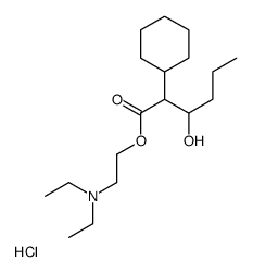 2-(diethylamino)ethyl 2-cyclohexyl-3-hydroxyhexanoate,hydrochloride结构式