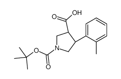 (3R,4S)-1-(TERT-BUTOXYCARBONYL)-4-(O-TOLYL)PYRROLIDINE-3-CARBOXYLIC ACID picture