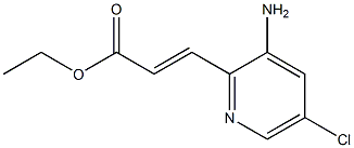 (E)-ethyl 3-(3-amino-5-chloropyridin-2-yl)acrylate Structure