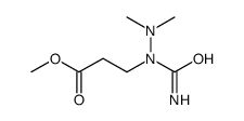 methyl 3-[carbamoyl(dimethylamino)amino]propanoate Structure