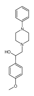 1-(p-methoxyphenyl)-2-(4-phenylpiperazino)ethanol Structure