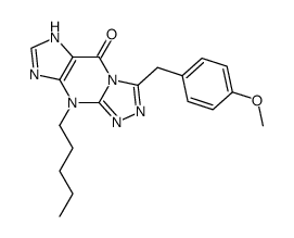 3-(4-methoxybenzyl)-9-pentyl-6,9-dihydro-5H-[1,2,4]triazolo[4,3-a]purin-5-one Structure