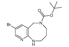 tert-butyl 8-bromo-1,2,3,4-tetrahydropyrido[2,3-b][1,5]diazocine-5(6H)-carboxylate Structure