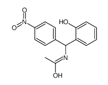 N-[(2-hydroxyphenyl)-(4-nitrophenyl)methyl]acetamide Structure