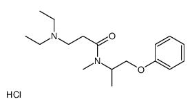 3-(diethylamino)-N-methyl-N-(1-phenoxypropan-2-yl)propanamide,hydrochloride Structure