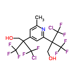 2-[chloro(difluoro)methyl]-2-[2-[1-chloro-1,1,3,3,3-pentafluoro-2-(hydroxymethyl)propan-2-yl]-6-methylpyridin-4-yl]-3,3,3-trifluoropropan-1-ol结构式