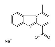 1-Methylpyrido[1,2-a]benzimidazole-4-carboxylic acid sodium salt结构式