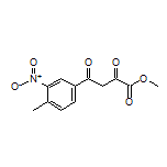 4-(4-甲基-3-硝基苯基)-2,4-二氧代丁酸甲酯结构式