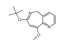 9-methoxy-7-t-buthoxy-5H-pyrido[3,2-c]-azephine结构式