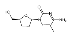 2',3'-dideoxy-5-methylcytidine结构式