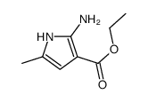 2-氨基-5-甲基-1H-吡咯-3-羧酸乙酯结构式