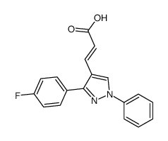 3-[3-(4-氟苯基)-1-苯基-1H-吡唑]-丙烯酸图片