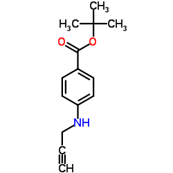 tert-Butyl 4-(prop-2-yn-1-ylamino)benzoate structure