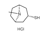 (3-exo)-8-Methyl-8-azabicyclo[3.2.1]octane-3-thiol hydrochloride Structure