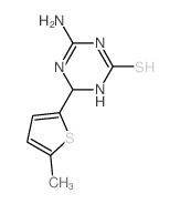 4-Amino-6-(5-methyl-2-thienyl)-1,6-dihydro-1,3,5-triazine-2-thiol结构式