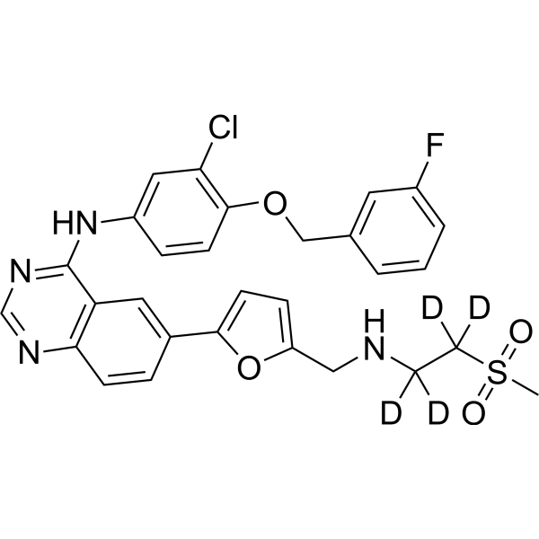 Lapatinib-d4 Structure