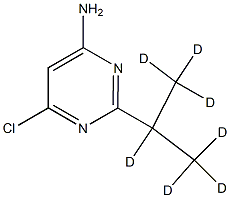 4-Chloro-6-amino-2-(iso-propyl-d7)-pyrimidine structure