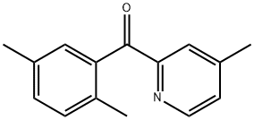 2-(2,5-Dimethylbenzoyl)-4-methylpyridine Structure