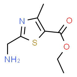 ethyl 2-(aminomethyl)-4-methylthiazole-5-carboxylate structure