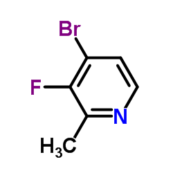 4-Bromo-3-fluoro-2-methylpyridine structure