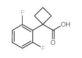 1-(2,6-difluorophenyl)cyclobutane-1-carboxylic acid structure