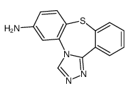 Dibenzo(b,f)-1,2,4-triazolo(4,3-d)(1,4)thiazepin-6-amine structure