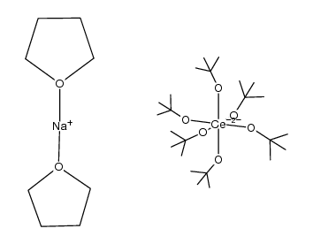 {(THF)2Na}2Ce(OCMe3)6 Structure