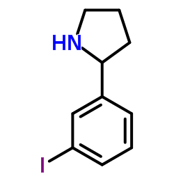 2-(3-Iodophenyl)pyrrolidine Structure